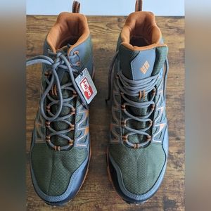 Columbia Outdry Men Sz 13 Waterproof  Gray/Orange BM1900-383 Boot Hiking